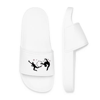 Gymnastique rythmique avec cerceaux - Claquettes Femme - blanc - Devant