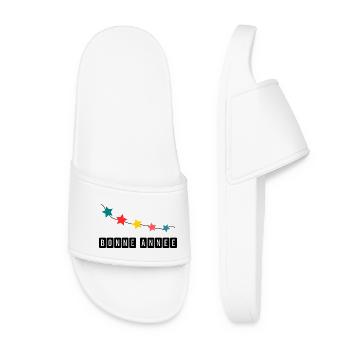 HAPPY NEW YEAR. NEW YEAR'S EVE. NEW YEAR - Women’s Pool Sliders - white - Front