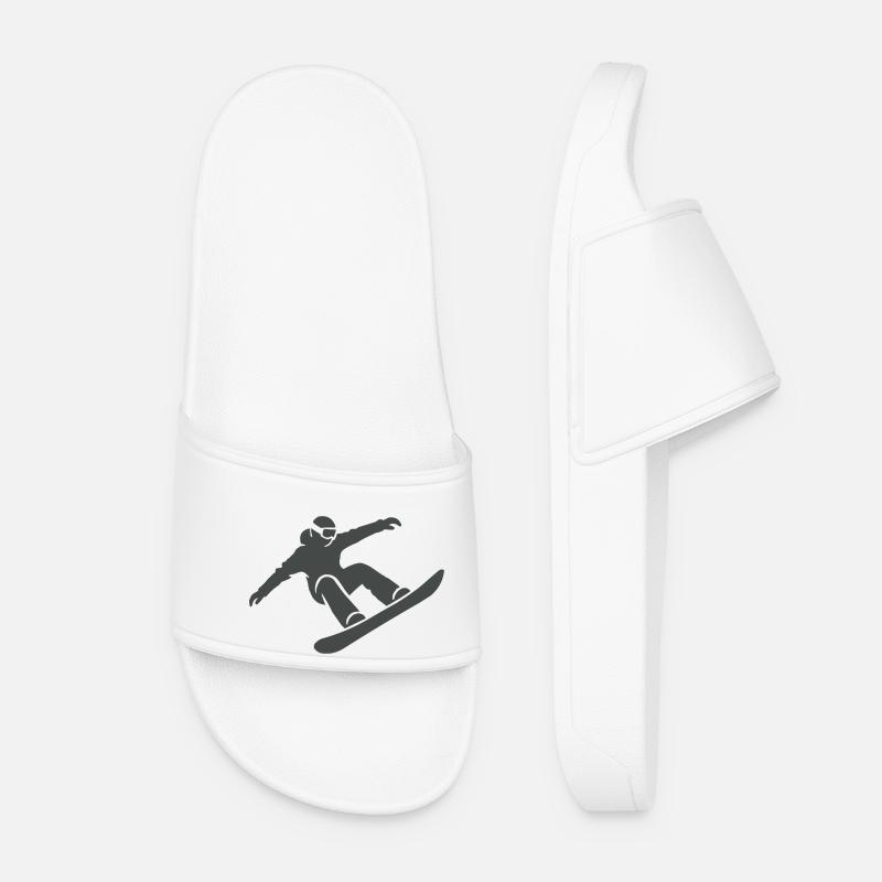 snowboarder - Frauen Badelatschen - Weiß