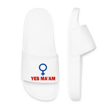 yes ma'am - Women’s Pool Sliders - white - Front
