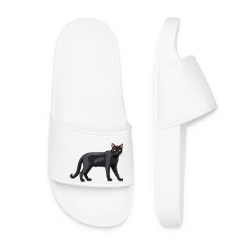 Chat mignon Bombay - Chat Sticker - Claquettes Femme - blanc - Devant