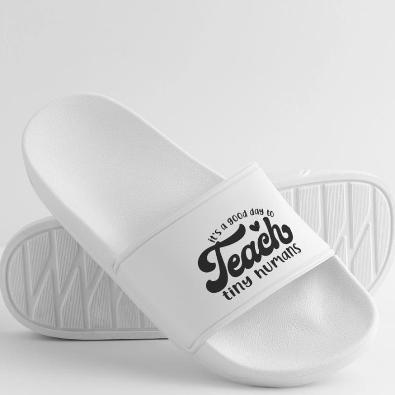 It's a Good Day to Teach Tiny Humans Women’s Pool Sliders