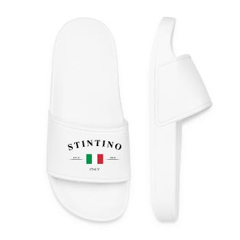 Stintino Italy Coordinates Travel Souvenir Holiday - Women’s Pool Sliders - white - Front