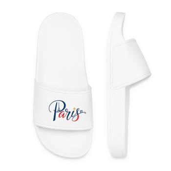 Le souvenir authentique de Paris - Claquettes Femme - blanc - Devant