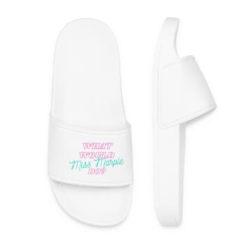 Que ferait Miss Marple Neon - Claquettes Femme - blanc - Devant