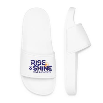 Lever et briller - Objectifs de la routine matinale - Claquettes Femme - blanc - Devant
