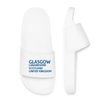 Glasgow – Scotland Textdesign - Claquettes Femme - blanc - Devant