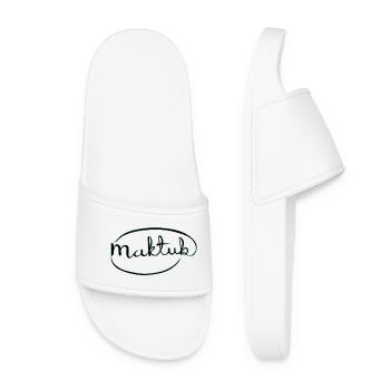 MakeKita Mint Script - Claquettes Femme - blanc - Devant