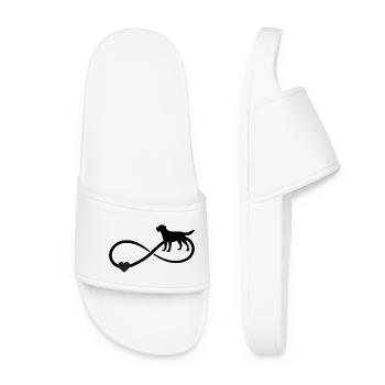 Signe d’infini du Labrador - Claquettes Femme - blanc - Devant