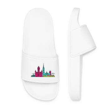 Aberdeen City Skyline Marischal College Art - Claquettes Femme - blanc - Devant