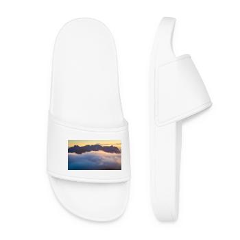 Kaiser Mountains above a sea of fog - Women’s Pool Sliders - white - Front