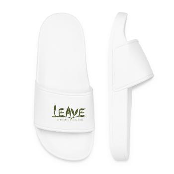 LEAVE – My Favorite Social Skill - Women’s Pool Sliders - white - Front