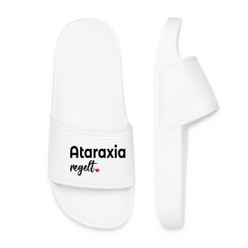Unerschuetterlichkeit_Ataraxia_Gelassenheit - Women’s Pool Sliders - white - Front