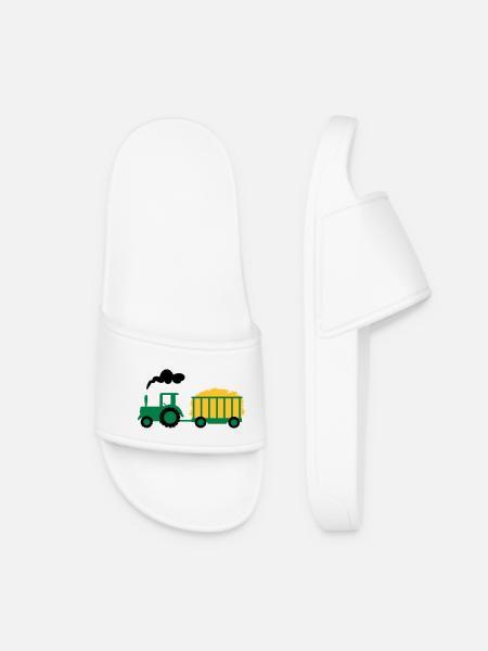 tracteur - Claquettes Femme - blanc