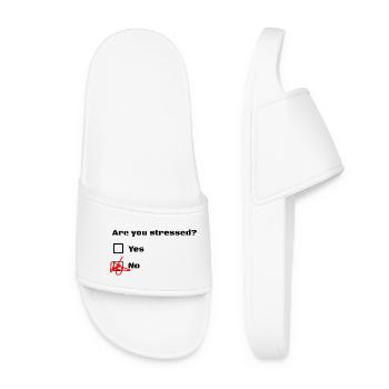 Are you stressed? Are you stressed? - Women’s Pool Sliders - white - Front