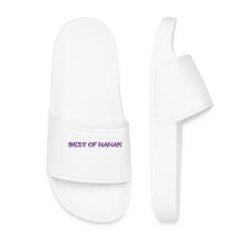 MOTHER's DAY. HAPPY MOTHER'S DAY. MOM. FEAST - Women’s Pool Sliders - white - Front