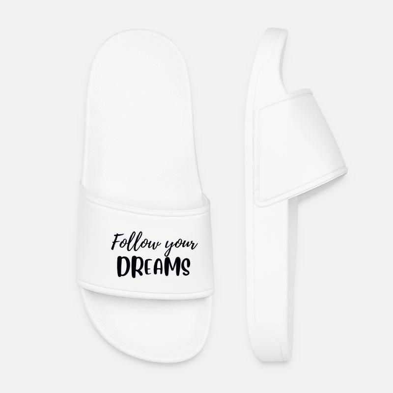 Follow your dreams - Women’s Pool Sliders - white