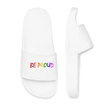 Be proud - Women’s Pool Sliders - white - Front