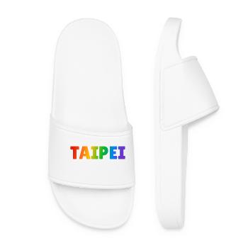 TAIPEI TAIWAN rainbow LGBTQ gay pride - Women’s Pool Sliders - white - Front