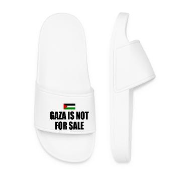gaza is not for sale - Women’s Pool Sliders - white - Front