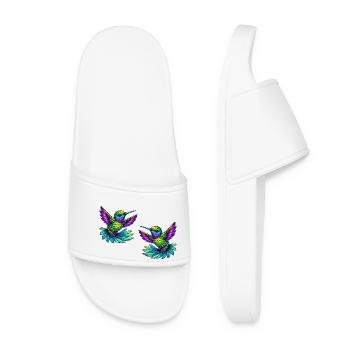 Colibri Oiseau 2 - Claquettes Femme - blanc - Devant