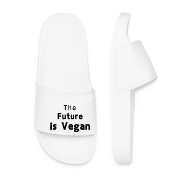 Die Zukunft ist vegan - Frauen Badelatschen - Weiß - Vorne