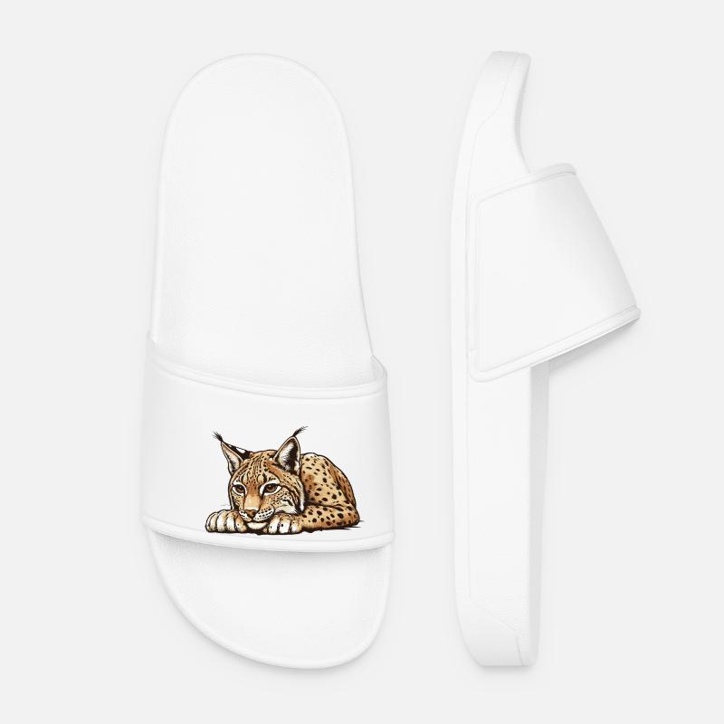 Luchs - Frauen Badelatschen - Weiß