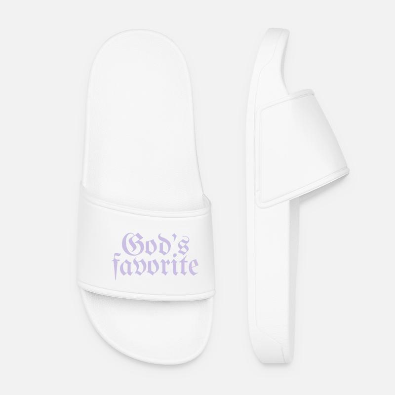 God's favorite - Frauen Badelatschen - Weiß