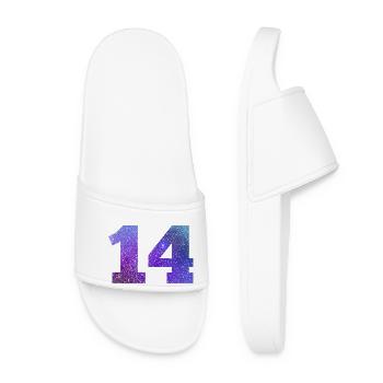 Numéro 14 galaxie - Claquettes Femme - blanc - Devant