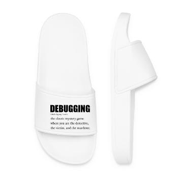 Programmer Debugging Definition Funny IT Developer - Claquettes Femme - blanc - Devant