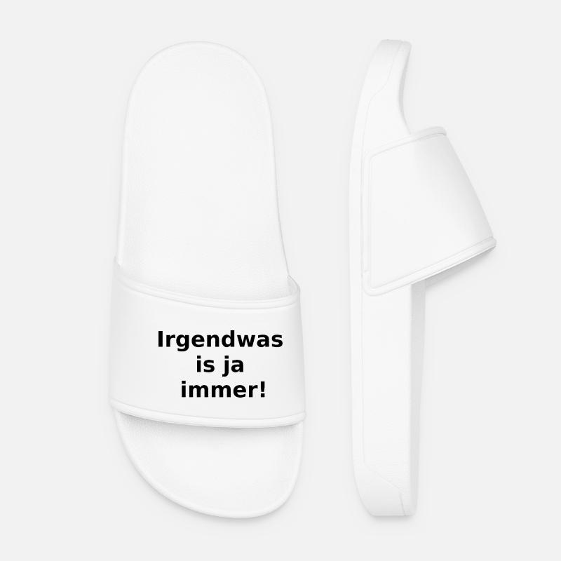 There's always something going on! - Women’s Pool Sliders - white