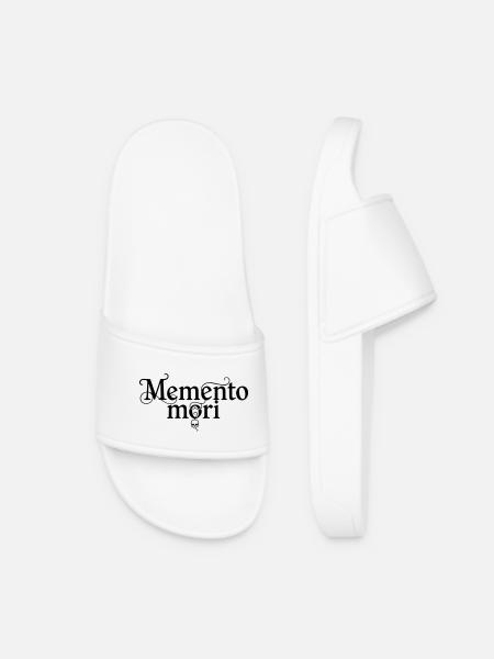 Memento Mori - Philosophie de la sagesse stoïcienne - Claquettes Femme - blanc