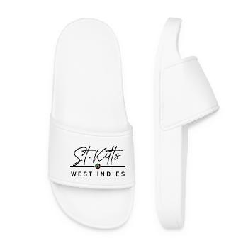 St. Kitts and Nevis - West Indies - Caribbean - Women’s Pool Sliders - white - Front