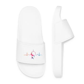 Anneau aérien Rythme de cœur Lyra Anneau aérien - Claquettes Femme - blanc - Devant