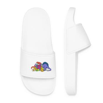 Dinosaurs are all friends - Claquettes Femme - blanc - Devant
