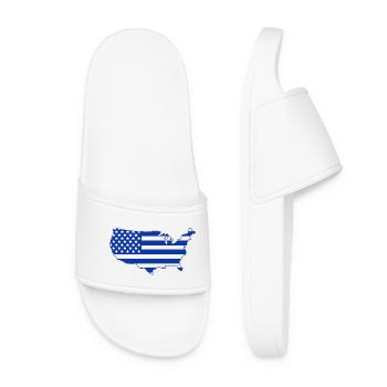 Use Map - Women’s Pool Sliders - white - Front