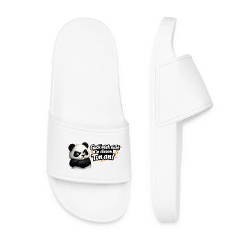 Guck mich nicht in diesem Ton an! Panda - Frauen Badelatschen - Weiß - Vorne