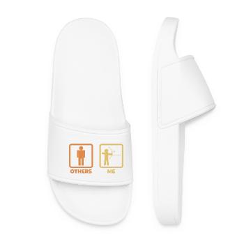 Archer stick figure - Women’s Pool Sliders - white - Front