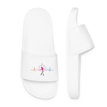 Anneau aérien Rythme de cœur Lyra Anneau aérien - Claquettes Femme - blanc - Devant