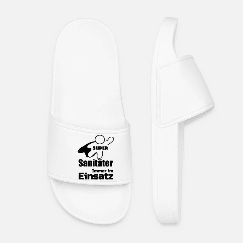 Super Sanitäter Geschenk - Frauen Badelatschen - Weiß