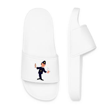 Dapper Police Parade Pose - Women’s Pool Sliders - white - Front