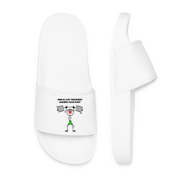 03ÈME DOULEUR EST JUSTE UNE FAIBLESSE QUITTANT VOTRE CORPS - Claquettes Femme - blanc - Devant