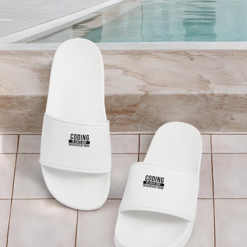 Coding Statement – Provocative Developer Design Women’s Pool Sliders
