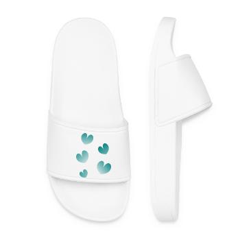 SAINT VALENTINE. I LOVE YOU. I LOVE YOU. LOVE. LOVE - Women’s Pool Sliders - white - Front