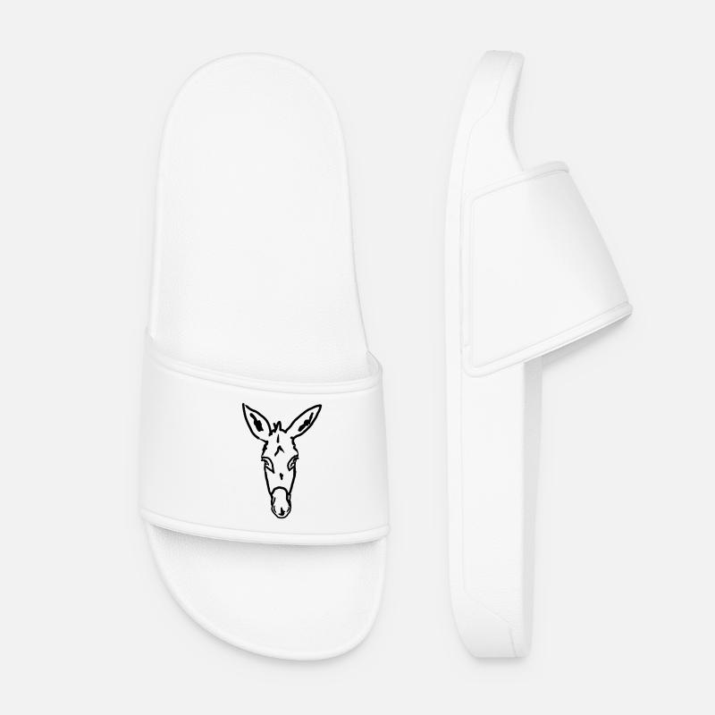 Esel Âne Donkey - Frauen Badelatschen - Weiß