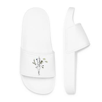 flower meadows bouquet - Women’s Pool Sliders - white - Front