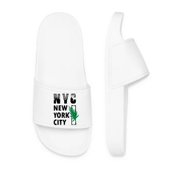NYC NEW YORK CITY DESIGN TRENDS Palm Tree - Claquettes Femme - blanc - Devant