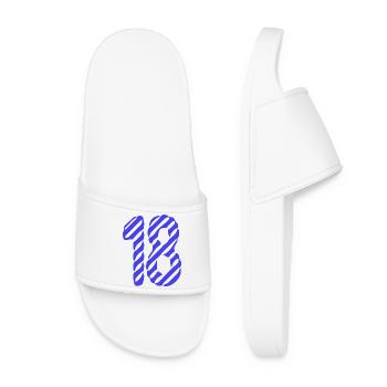 ANNIVERSARY. HAPPY BIRTHDAY. HAPPY BIRTHDAY. - Women’s Pool Sliders - white - Front