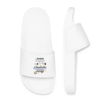 Citation imagination - Claquettes Femme - blanc - Devant