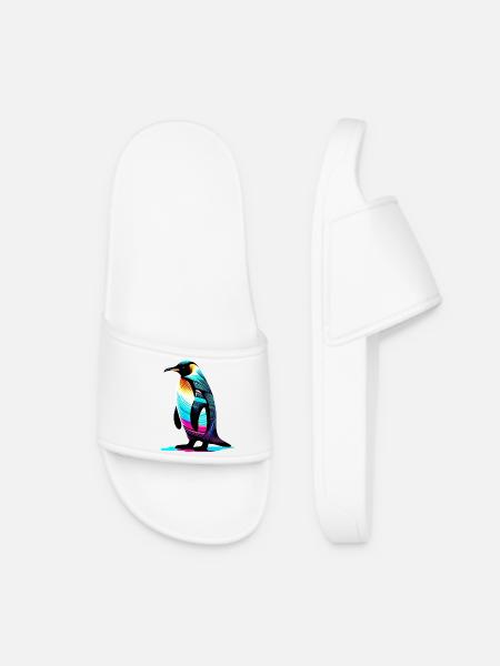 Pinguin - Frauen Badelatschen - Weiß